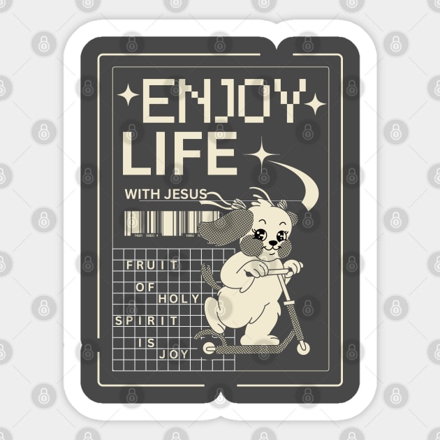Enjoy Life with Jesus – Joyful Ride Dog Sticker by Rox